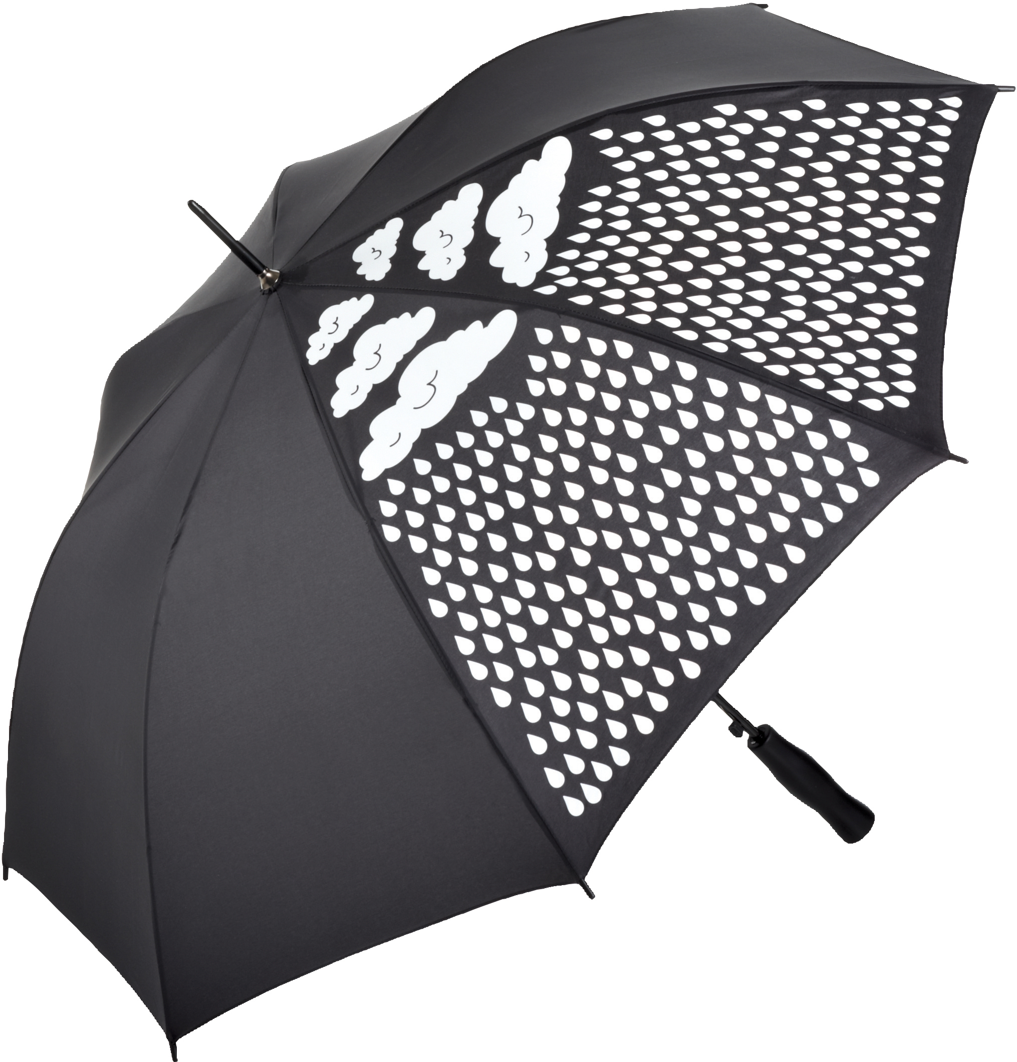 Deštník měnící barvu - černá univerzal